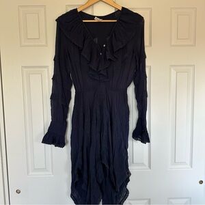 Loveshackfancy navy dress